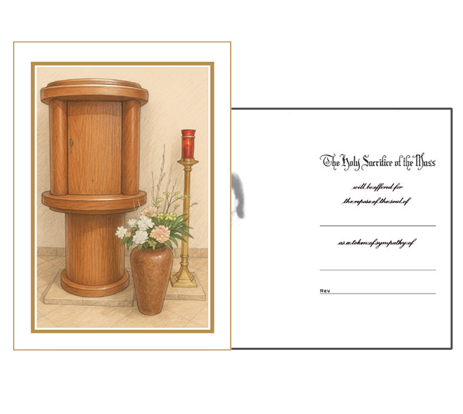 MC 82 Stock Mass Card -  Sanctuary Lamp
