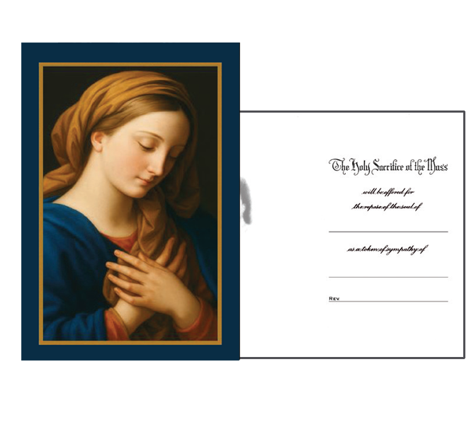 MC 84 Stock Mass Card -  Virgin Annunciate