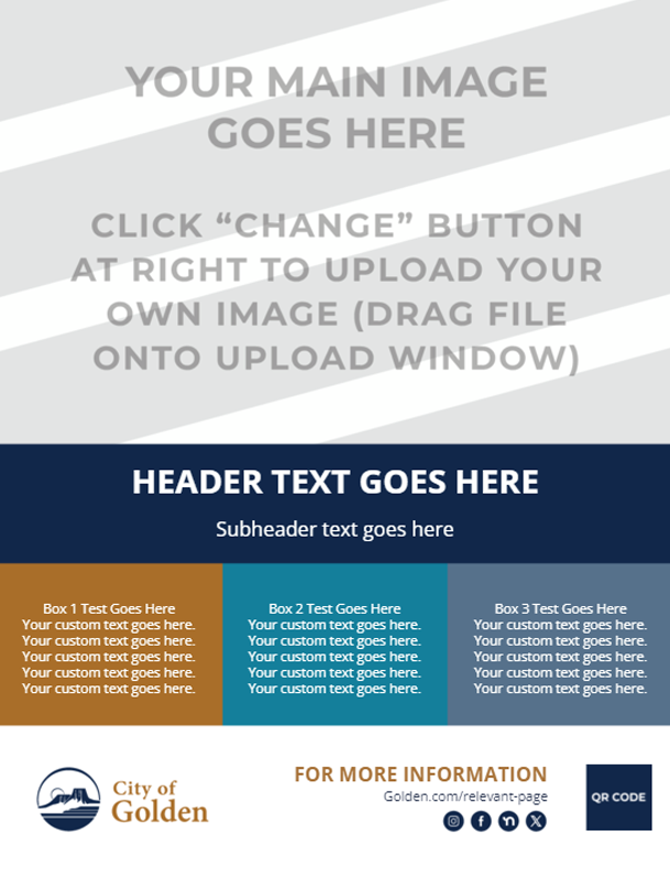 Customizable Poster 8.5" x 11" - Style 1