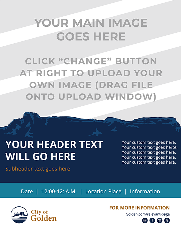 Customizable Poster 8.5" x 11" - Style 2