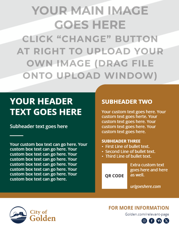 Customizable Poster 8.5" x 11" - Style 3