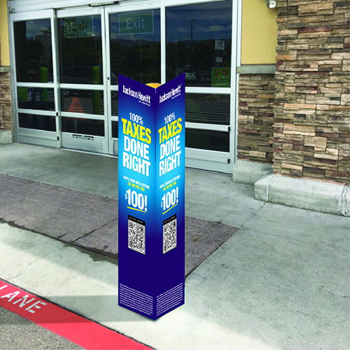 Coroplast Walmart Bollard