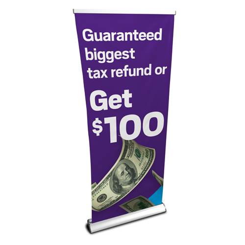 JH Co-op Deluxe Retractable Banner Stand (List Price: $91.00)