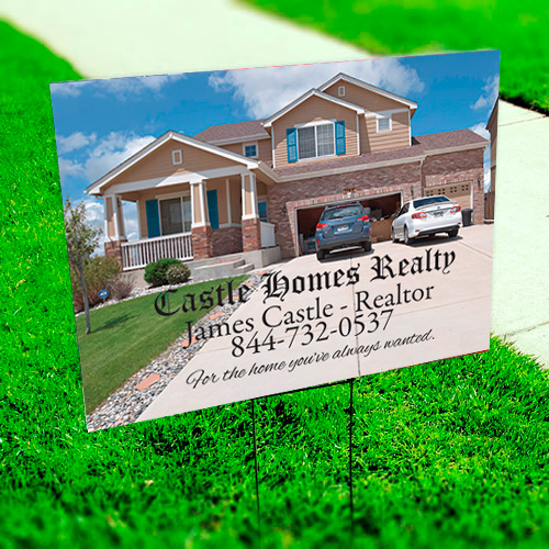 Yard Sign Printing (ONE Artwork)