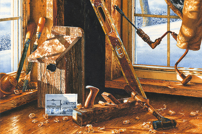Dads Old Tools watercolor print