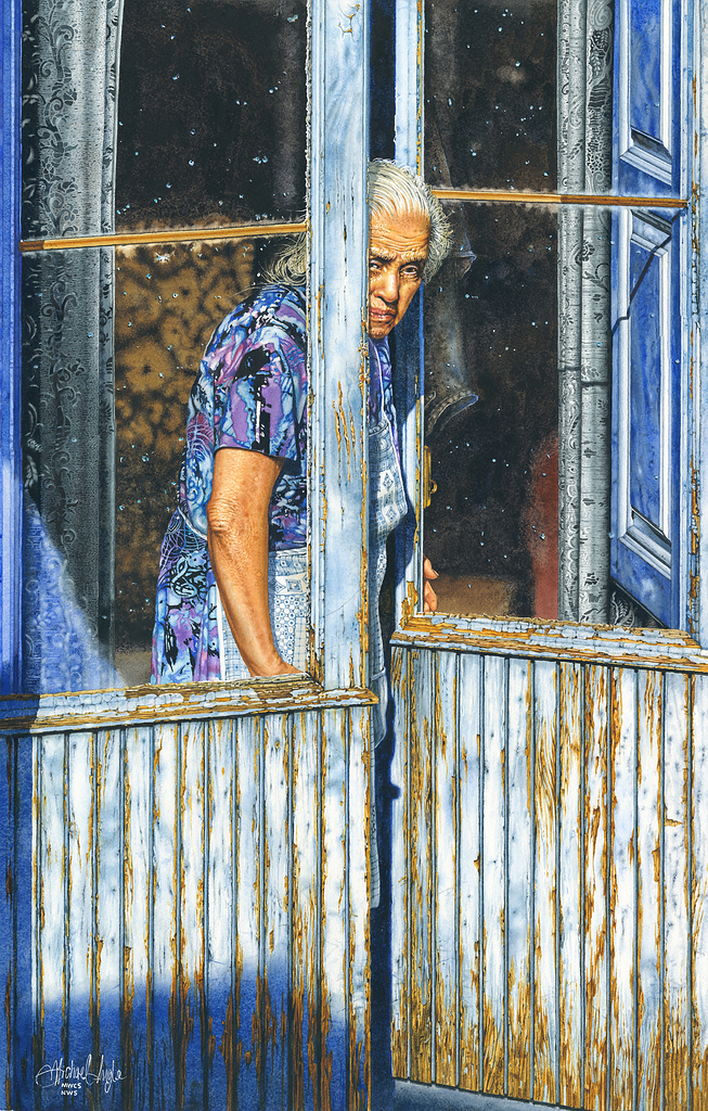 Woman Between The Doors