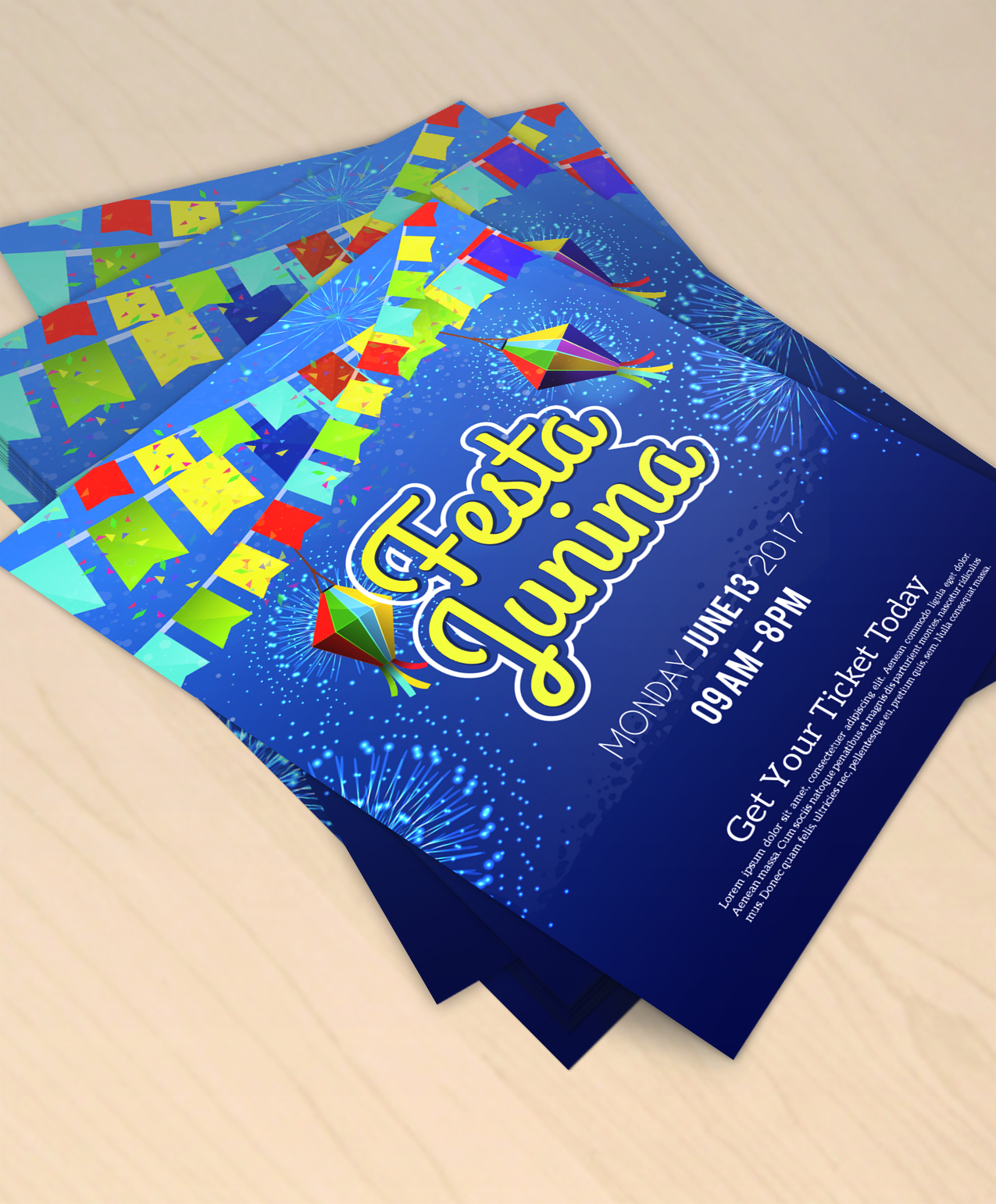 Same Day 100# Gloss Text Flyers