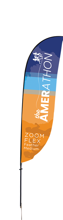 Zoom Flex Medium Double Sided Feather Flag Zoom Flex Medium Double Sided Feather Flag