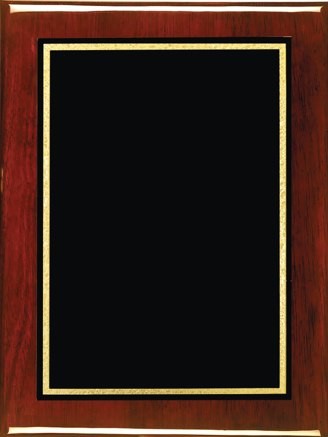 Premium Piano Finish Rosewood Plaque-9x12