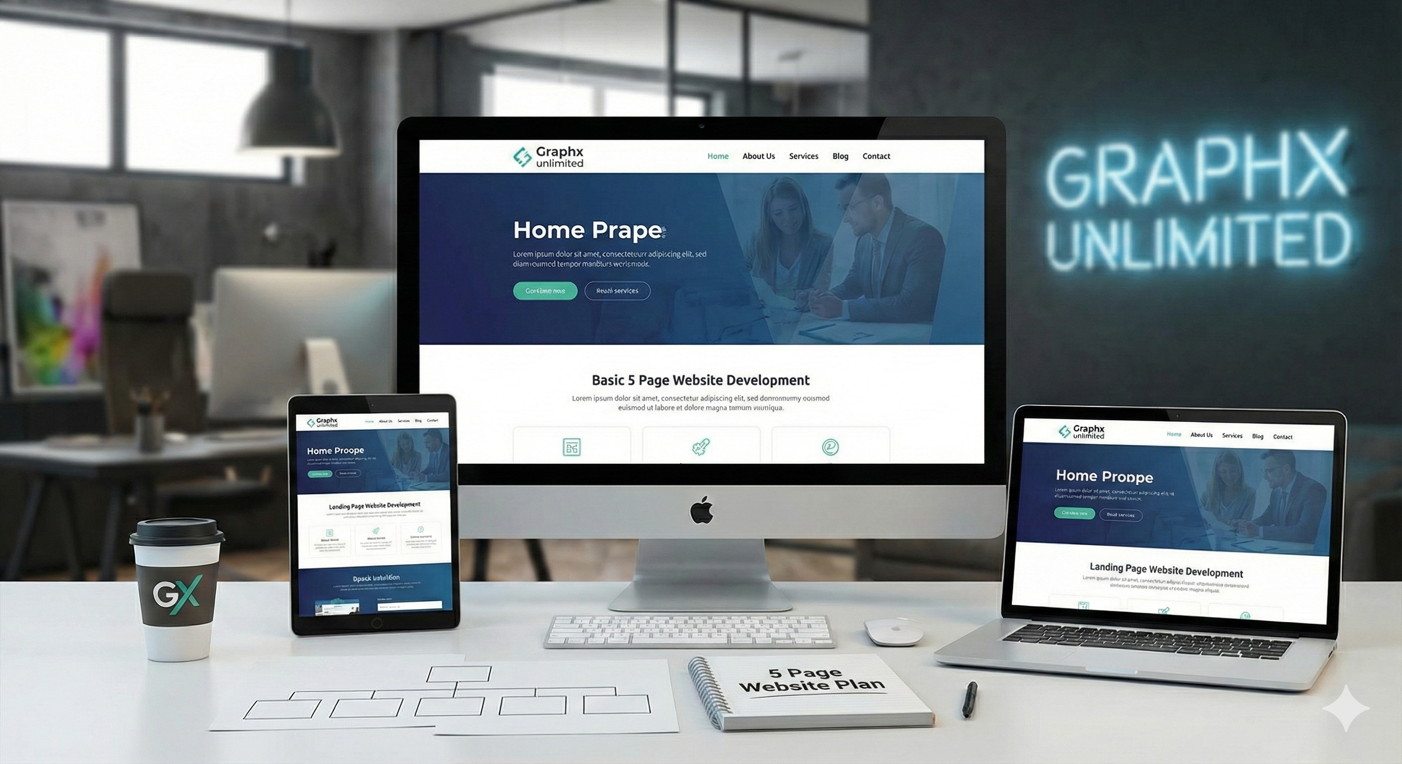 Basic 5 Page Website Development in Lake Mary