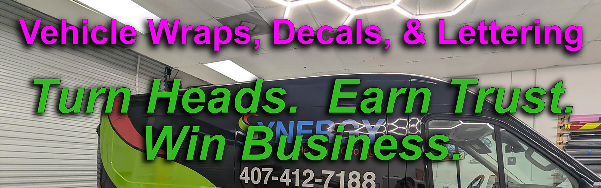 Vehicle Lettering Banners