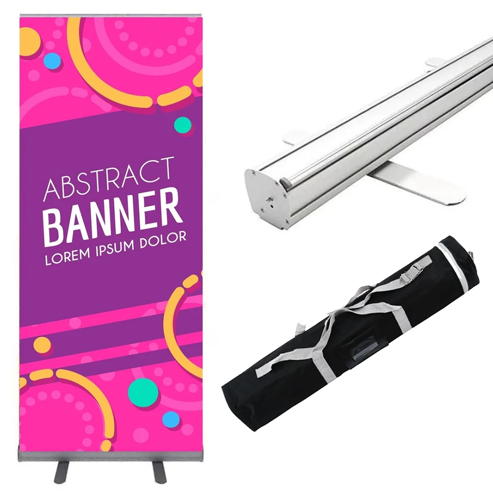 Retractable banner display detail