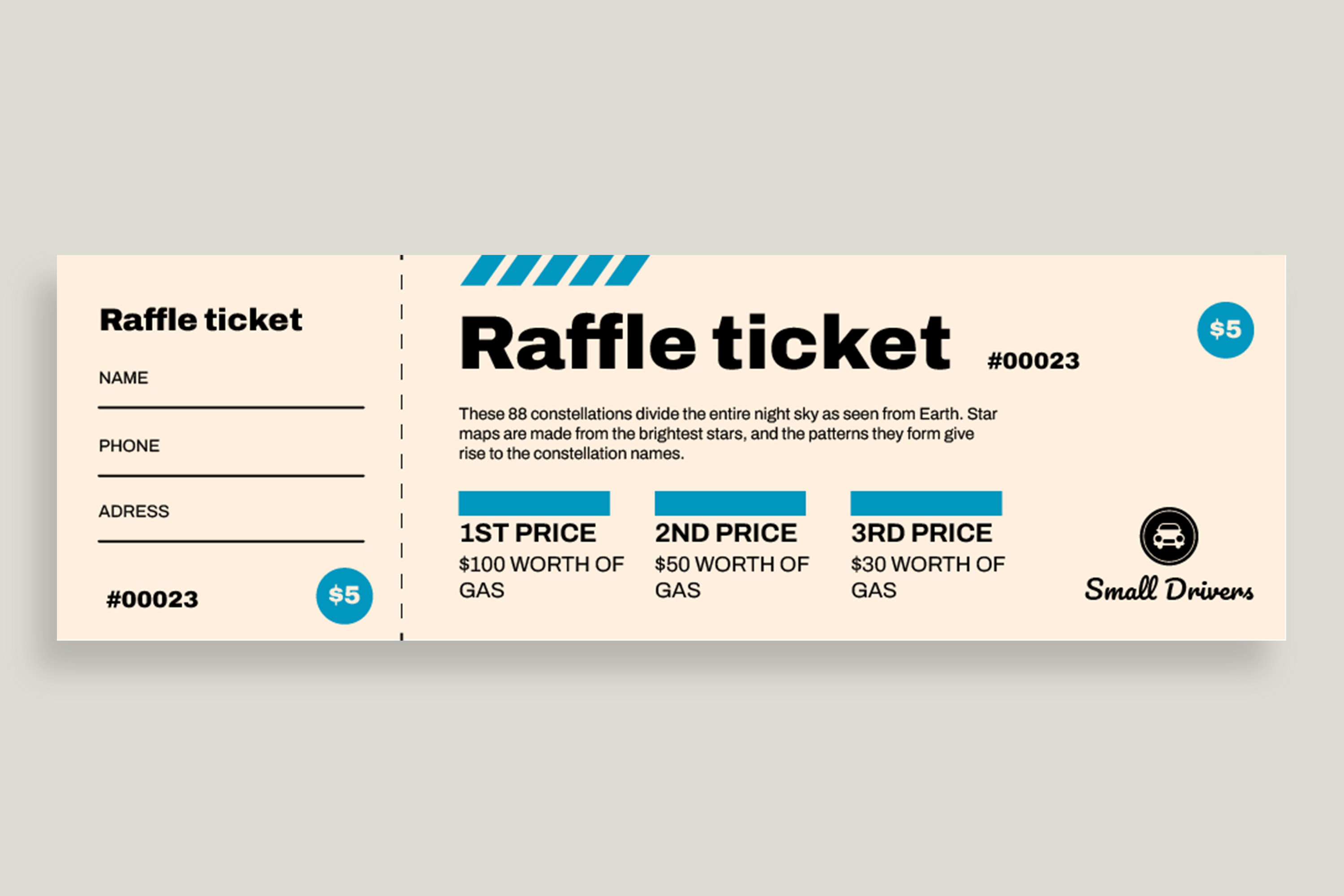 Raffle Tickets BW