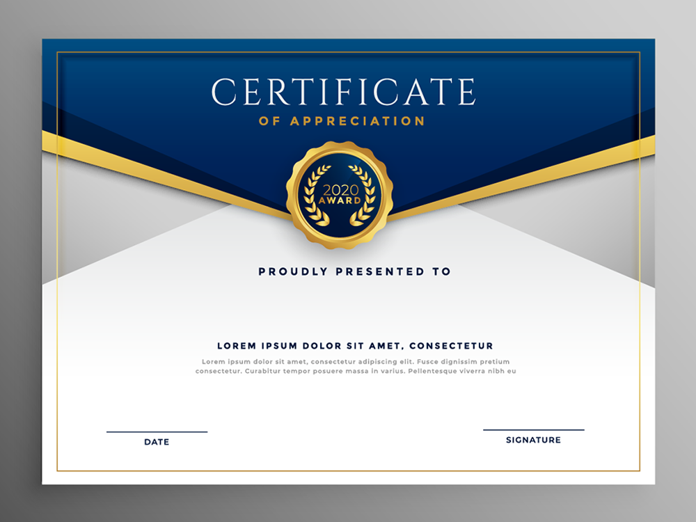 Blank Custom Certificate