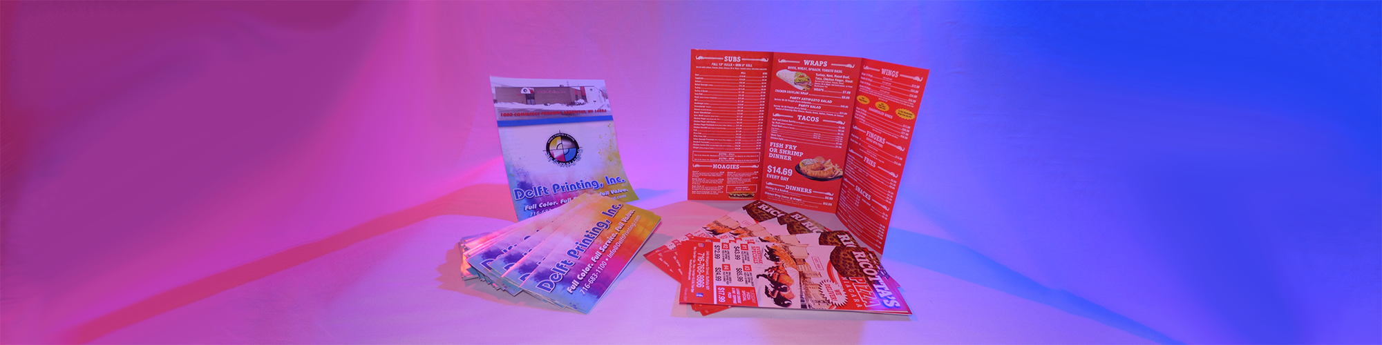 Flyers and Brochures Printed at Delft Printing 