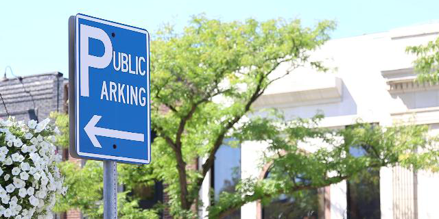 Aluminum Printed Public Parking Sign