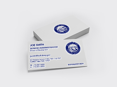 Thermographed Business Cards