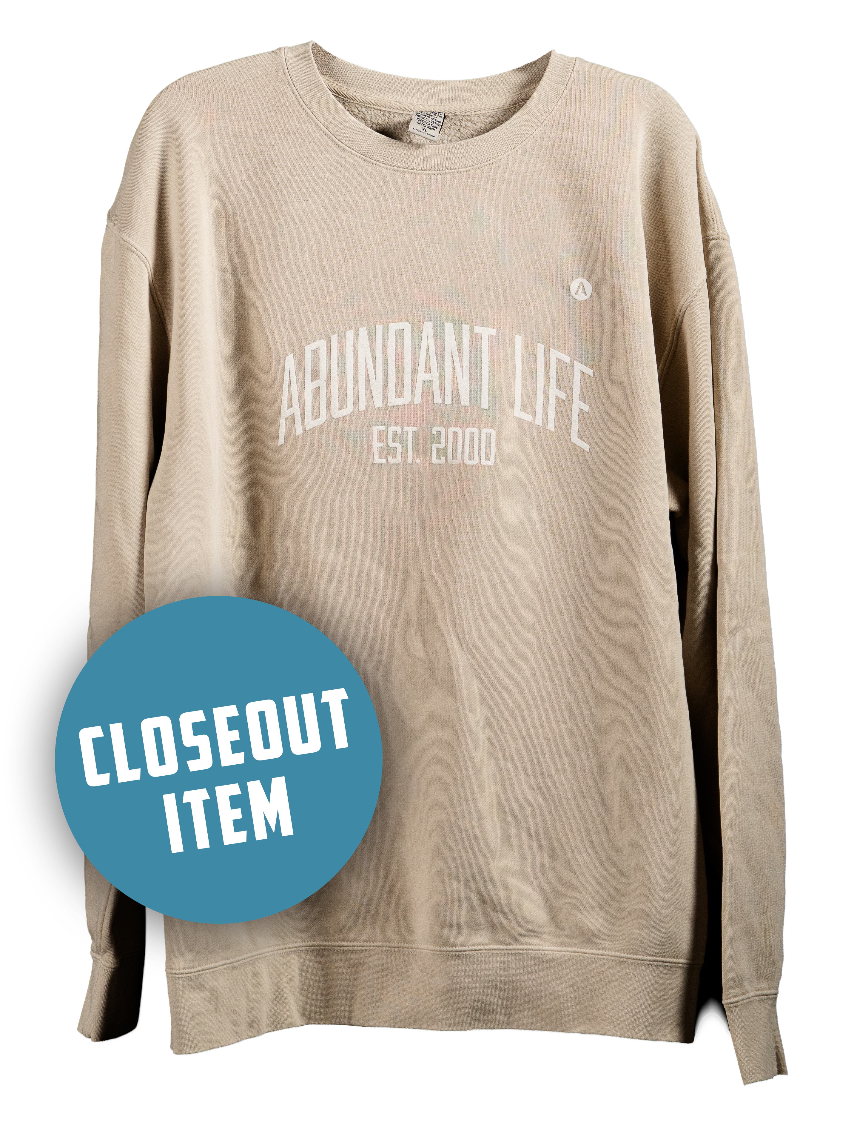 Crewneck Cream Closeout