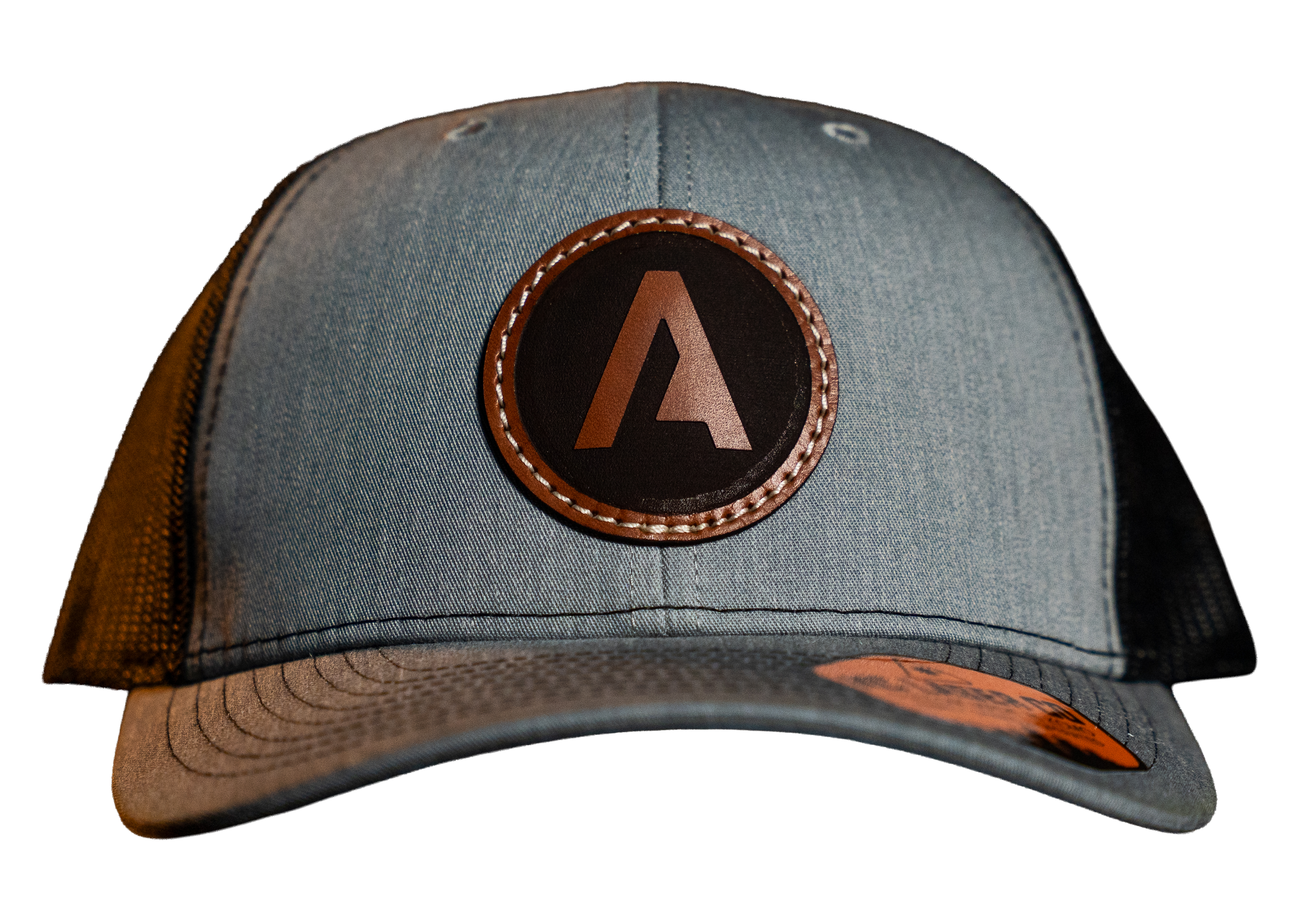 Leather Patch Hat / Gray