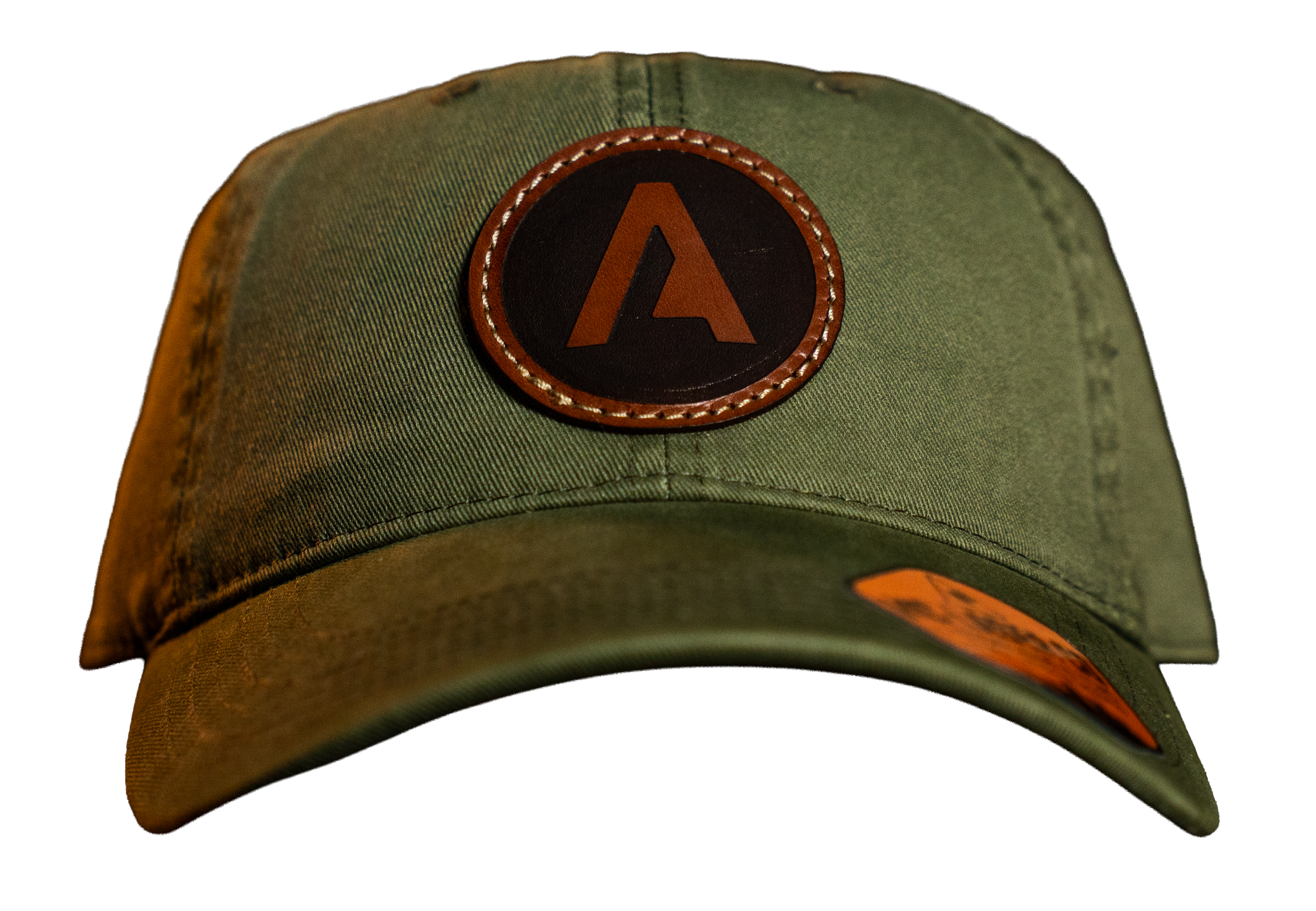 Leather Patch Hat / Olive