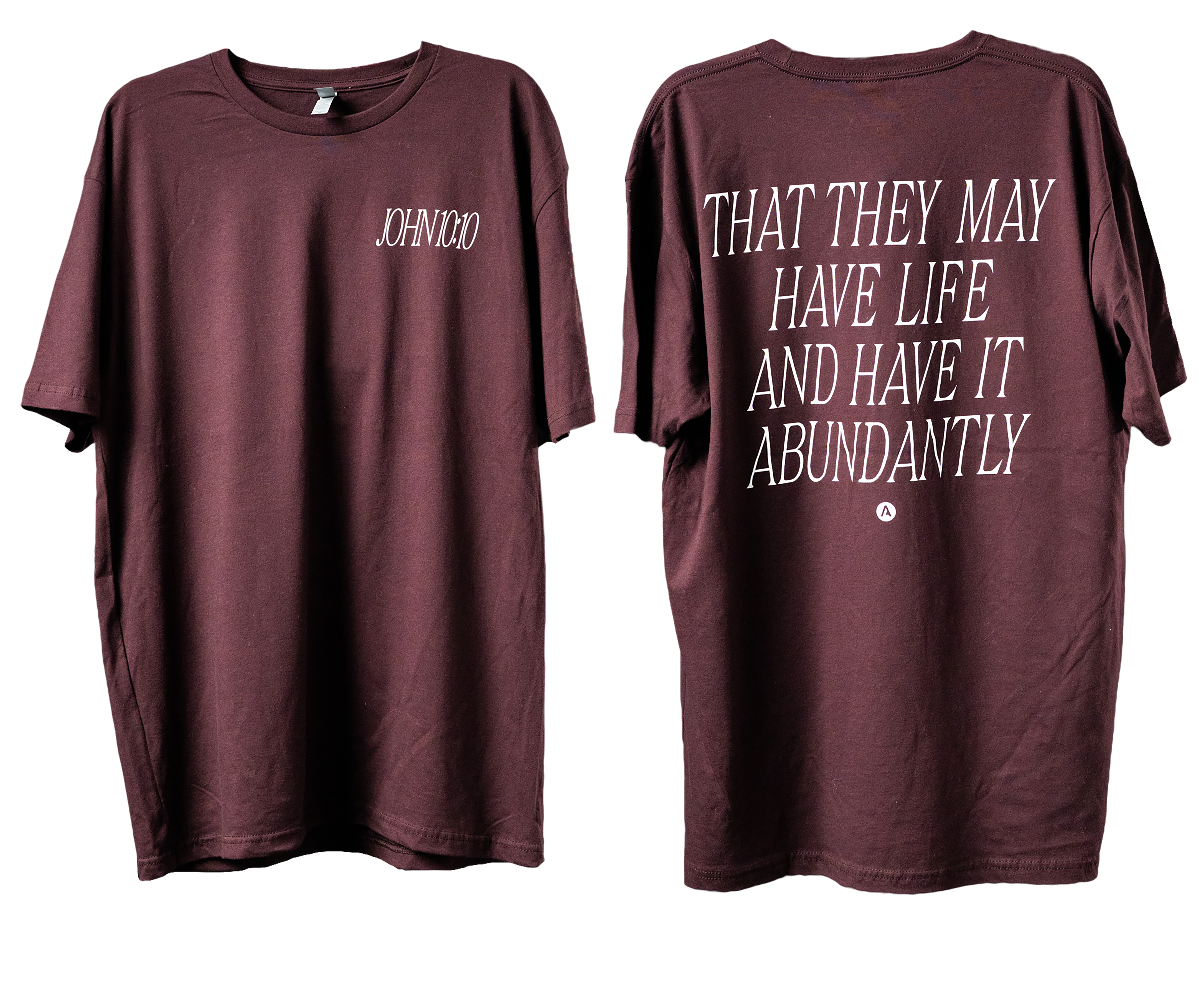 Revival Burgundy Short Sleeved T-Shirt