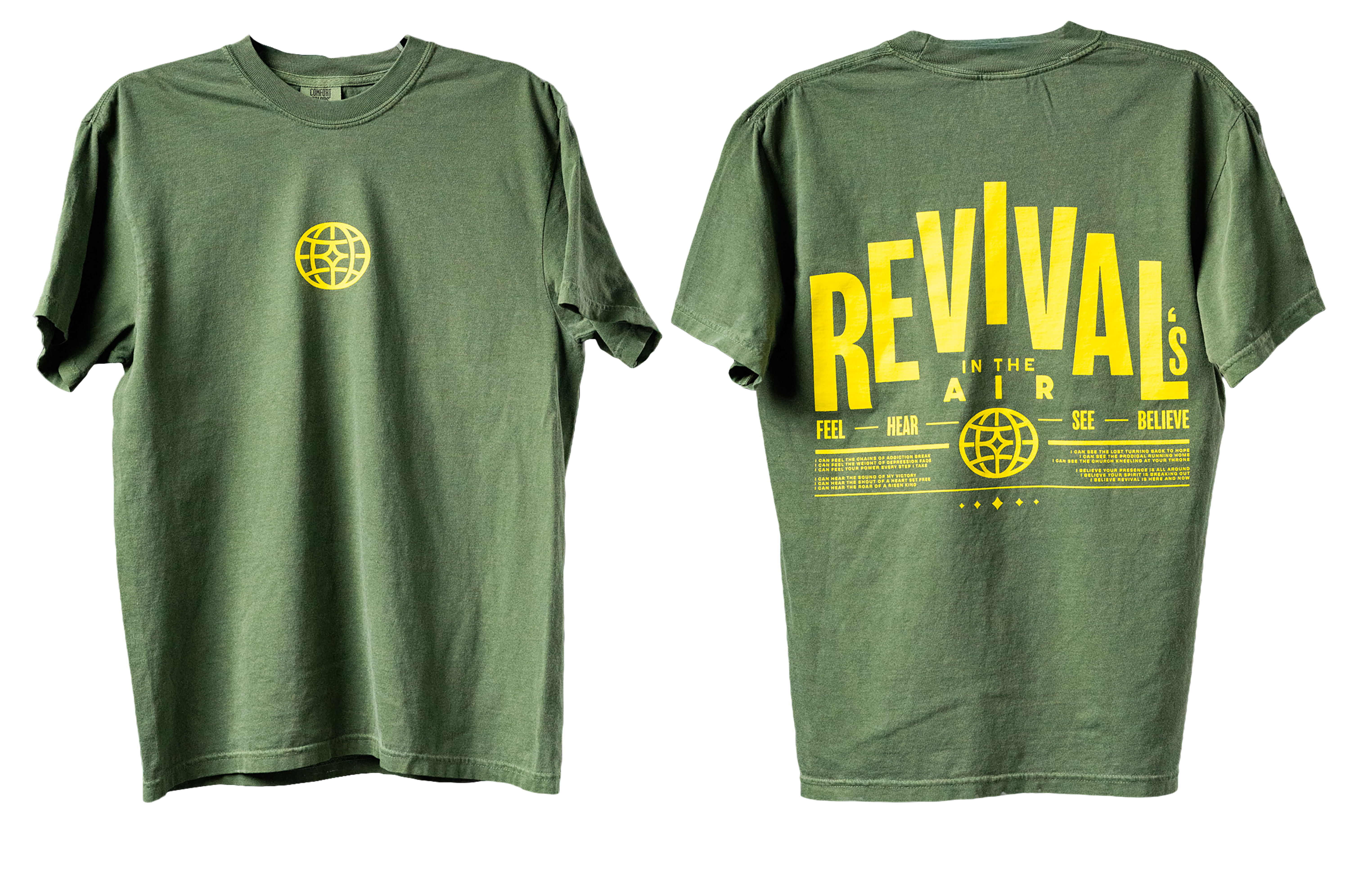 Revival Olive Short Sleeved T-Shirt
