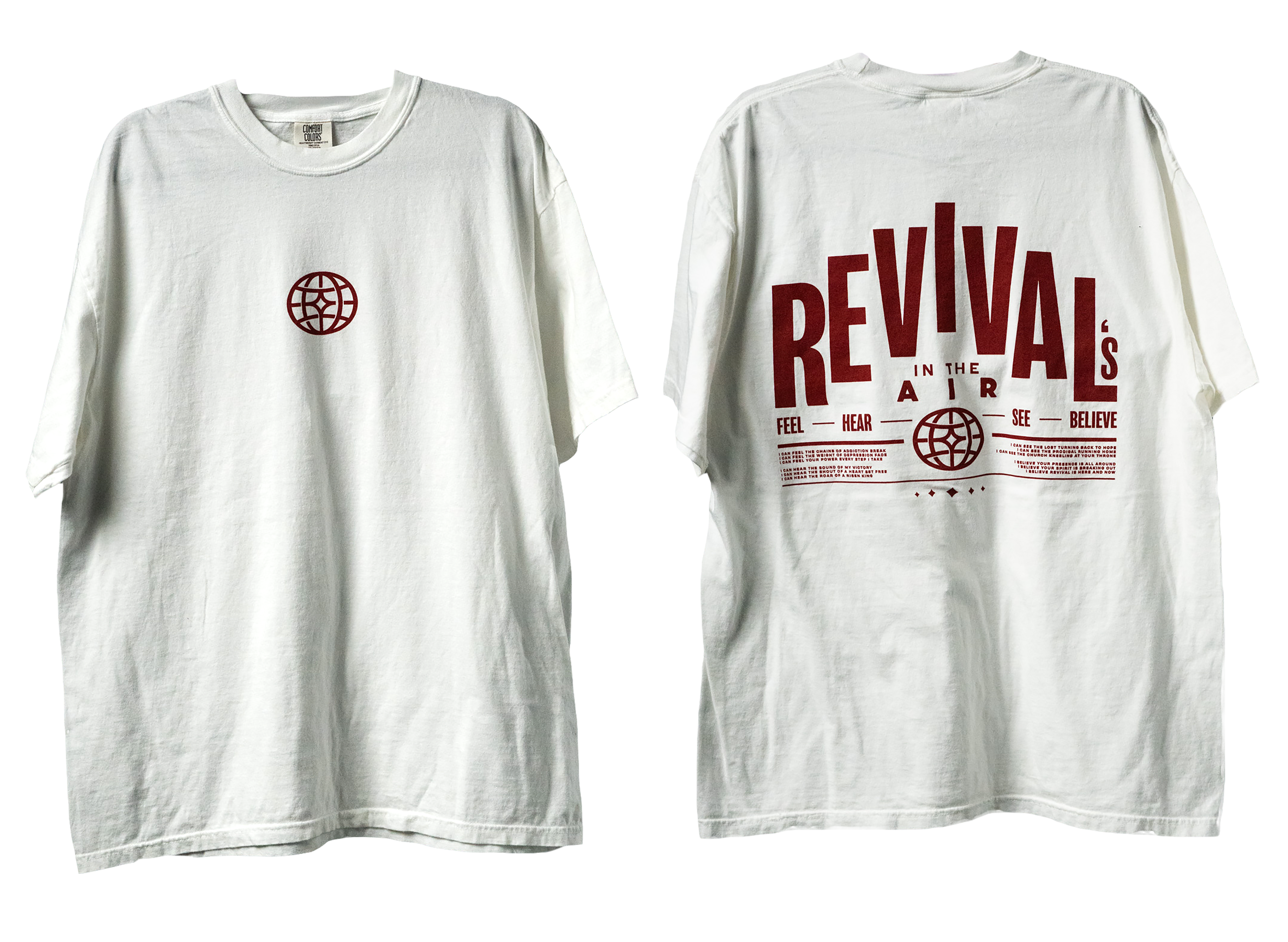 Revival White Short Sleeved T-Shirt
