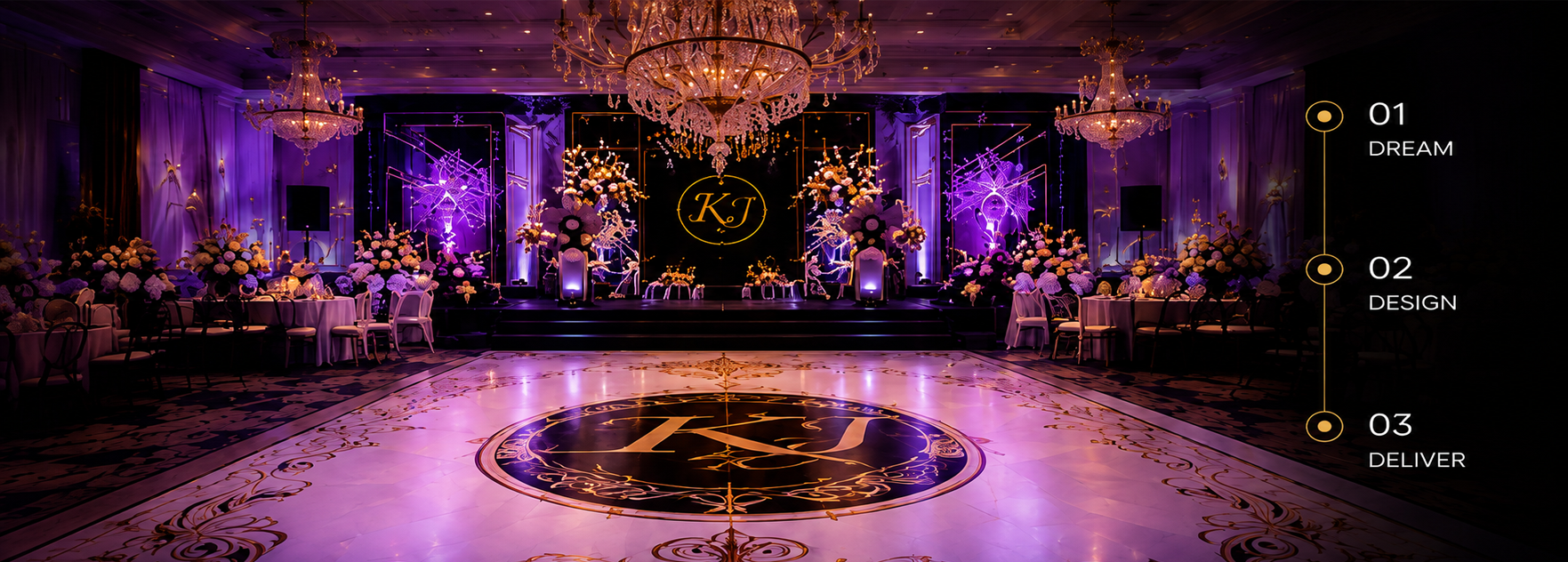 Custom event branding and venue graphics