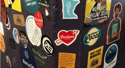 Custom print work and stickers