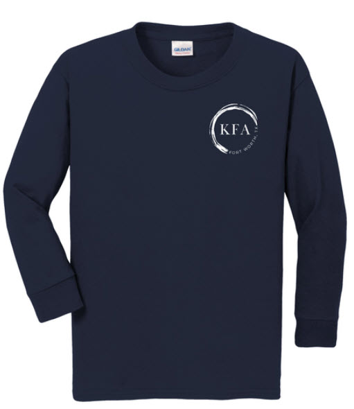 Circle Design Gildan 100% Cotton Long Sleeve Tee ADULT 