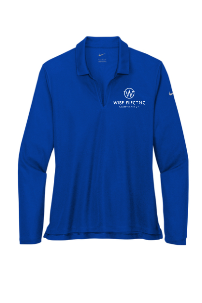 Ladies Nike Dri-Fit Micro Pique 2.0 Long Sleeve Polo
