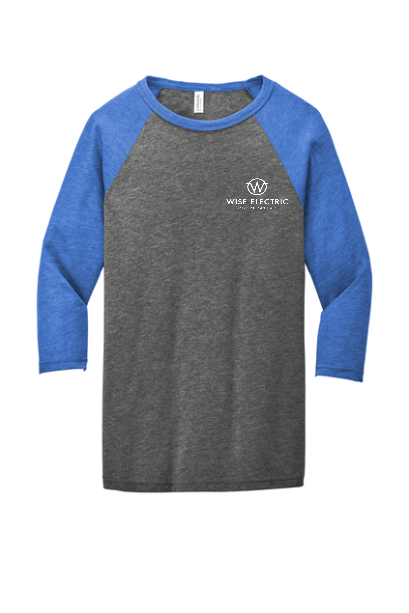 Mens Bella Canvas 3/4-Sleeve Baseball Tee