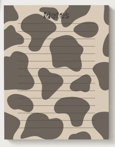 Notepads - Chocolate Splash 25 sheets per pad