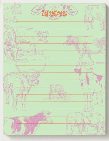 Notepads - Fun Milk 25 sheets per pad