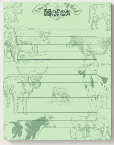 Notepads - Matcha Milk 25 sheets per pad