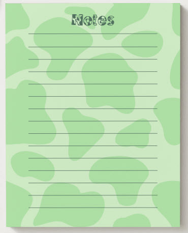 Notepads - Matcha Splash 25 sheets per pad