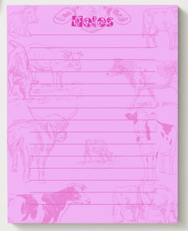 Notepads - Strawberry Milk 25 sheets per pad