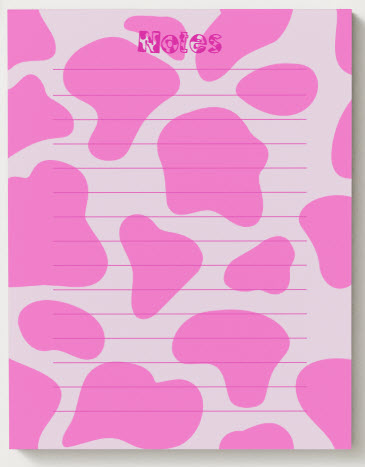 Notepads - Strawberry Splash 25 sheets per pad