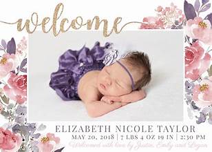 Baby Announcement - Card