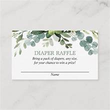 Diaper Raffle Card
