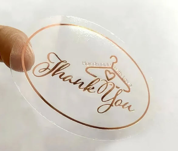 Oval - Clear Sticker