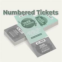 Event Tickets - NUMBERED