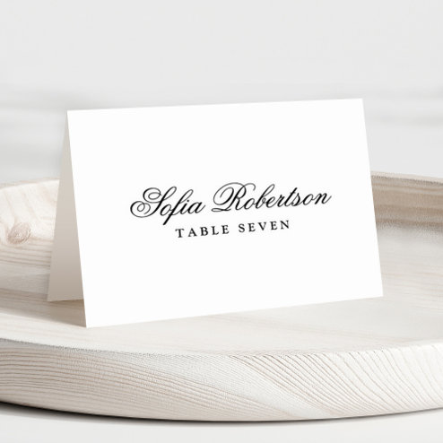 Guest Name Tent Cards Wedding
