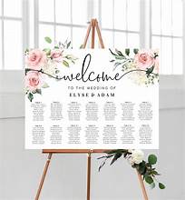 Reception Seating Chart Sign