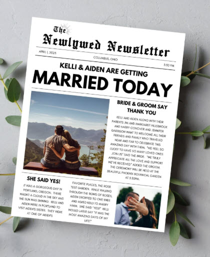 Newsletter - Single Page