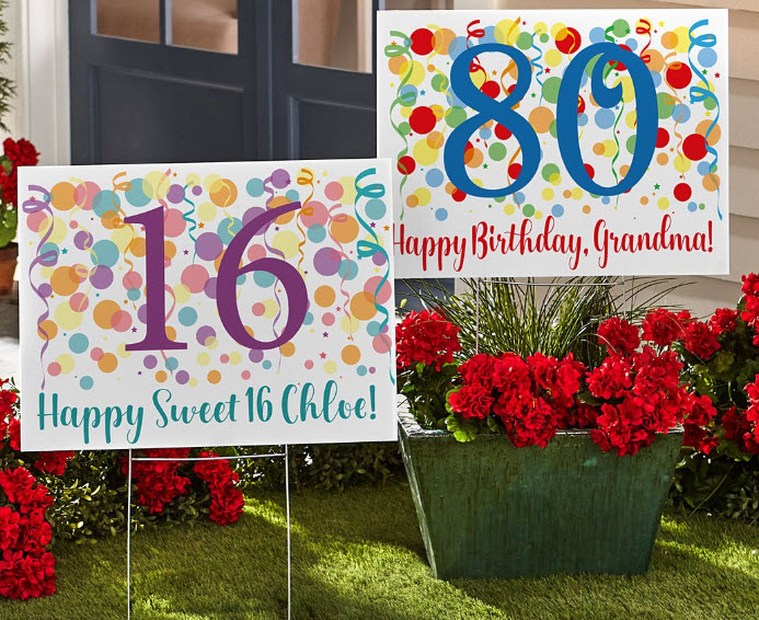 Birthday -Yard Sign