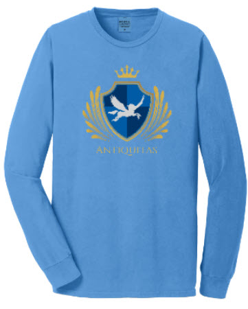 Unisex Beach Wash Garment-Dyed Long Sleeve Tee